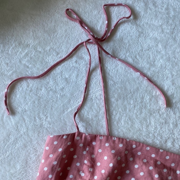 Zara pink polka dot crop top - Picture 4 of 9